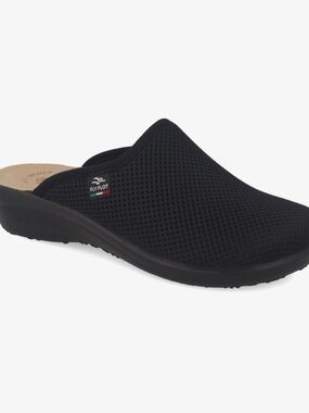 Fly Flot Women's Black Mesh Comfort Clog